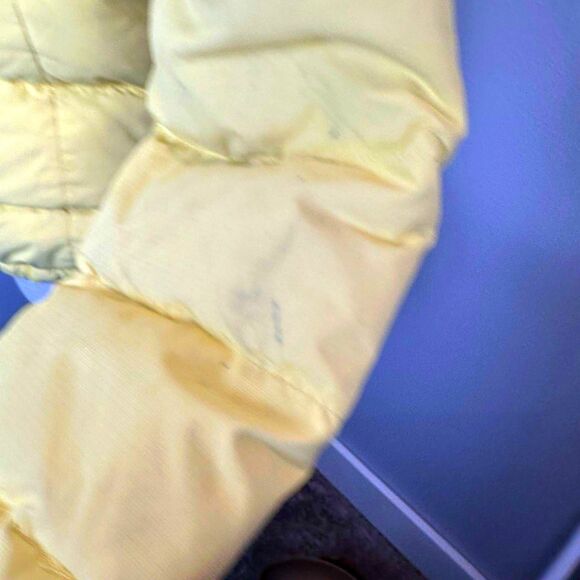 North Face Womens Small Yellow Retro Nuptse Jacket Coat 700 Down Vintage Ladies - Picture 10 of 16